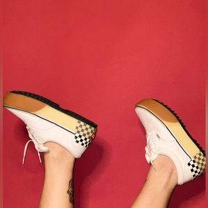 Sneakers with platform worn once